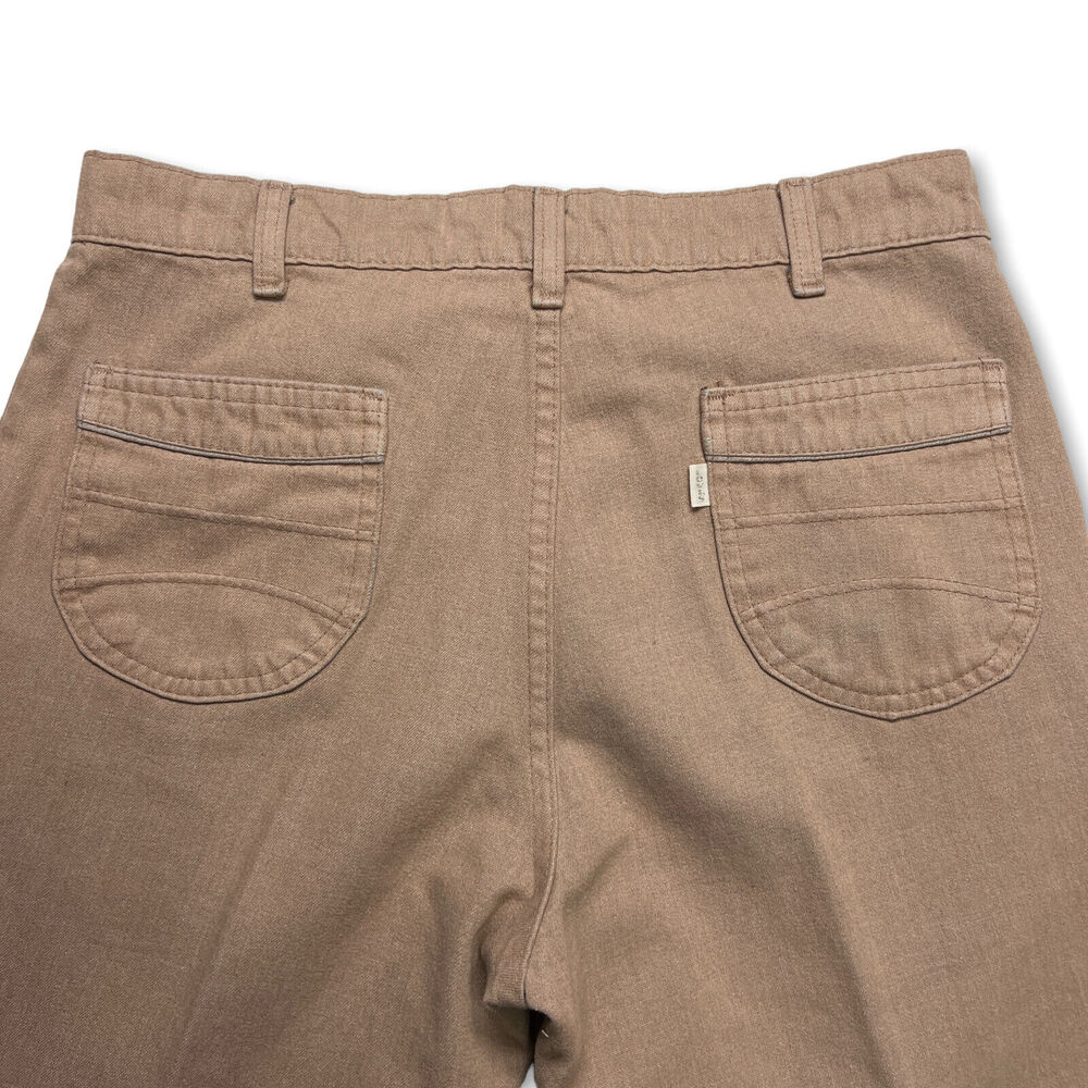 Vintage Levi's Chino Pants SIZE 31x27 Pink Rose Flat Front Tailored Leg Crease - Picture 10 of 11
